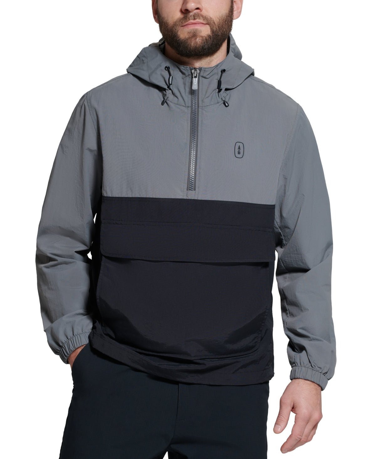 Bass Outdoor Men's Packable Anorak Jacket Black Size XX-Large