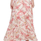 Kensie Women's Pleated Skirt Maxi Dress Pink Size 6