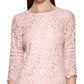 Kensie Women's Lace Sheath Dress Pink Size 4
