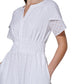 Kensie Women's Eyelet Embroidered Tiered Dress White Size 4
