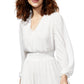 Kensie Women's V Neck Dress White Size 6