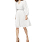 Kensie Women's V Neck Dress White Size 6
