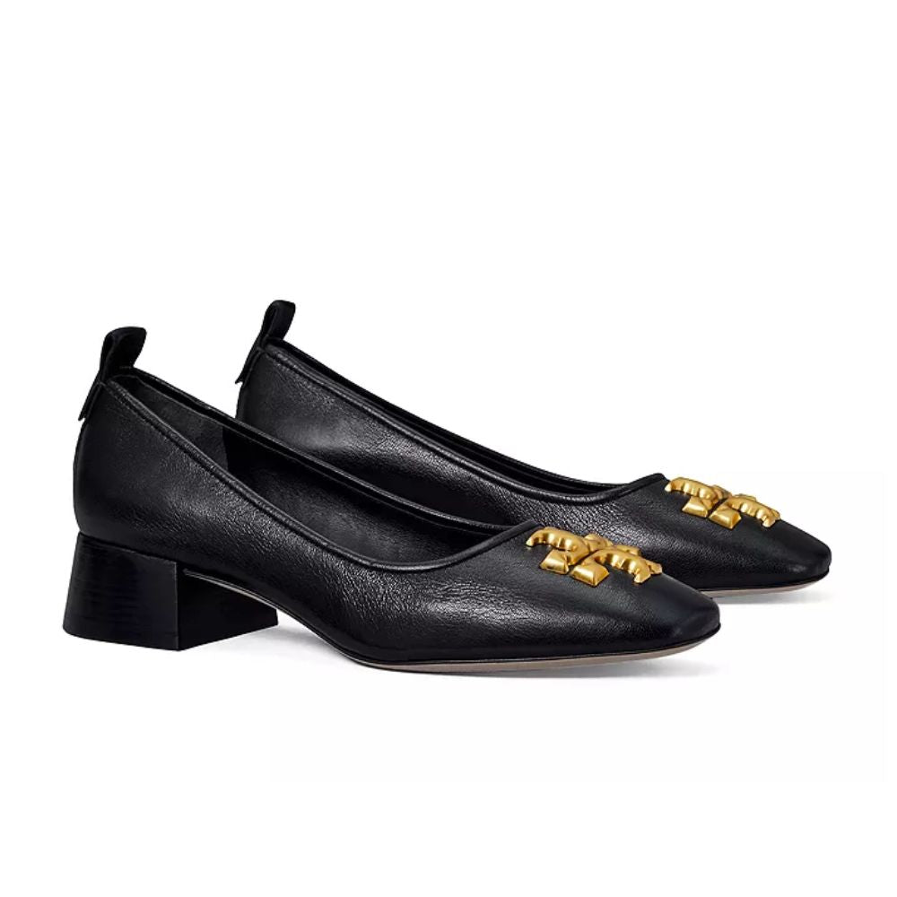 Tory Burch Women's Eleanor Pointed Toe Pumps Black Size 8