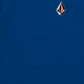 Volcom Men's Iconic Stone Long Sleeve T-shirt Blue Size Large
