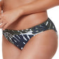 Bar III Women's Moody Tropics Hipster Bikini Bottoms Swimsuit Black