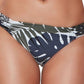 Bar III Women's Moody Tropics Hipster Bikini Bottoms Swimsuit Black