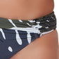 Bar III Women's Moody Tropics Hipster Bikini Bottoms Swimsuit Black