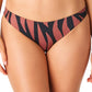 Sanctuary Women's Abstract Animal Cinch Back Hipster Bikini Bottoms Size L