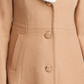Kate Spade New York Women's Faux Fur Collar Walker Coat Brown Size Large