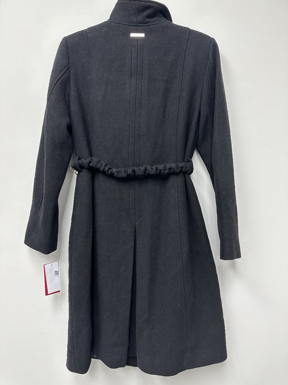 Vince Camuto Women's Petite Chain Belted Maxi Coat Black Size Petite XS