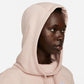 Nike Women's Sportswear Club Fleece Funnel-Neck Hoodie Pink Size 1X