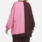 Nike Women's Colorblock Crewneck Sweatshirt Pink Large Size Large