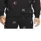 Nike Men's Printed Club Fleece Hoodie Black  Size Small