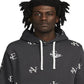 Nike Men's Printed Club Fleece Hoodie Gray Size Small