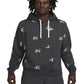 Nike Men's Printed Club Fleece Hoodie Gray Size X-Large