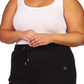 Michael Kors Women's Waffle-Knit Jogger Pants Black Size 3X