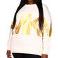Michael Kors Women's Exclusive Plus Size Logo Sweatshirt White Size 3X