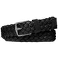 Michael Kors Men's Braided Leather Dress Belt Black Size 32