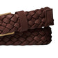 Michael Kors Men's Braided Leather Dress Belt Brown Size 30