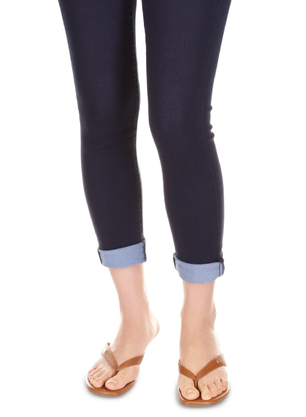 Michael Kors Women's Izzy Skinny Roll Hem Jeans Blue Size 10