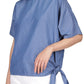 Michael Kors Women's Side Tie Top Blue Size Small
