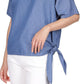 Michael Kors Women's Side Tie Top Blue