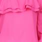 Michael Kors Women's Petite Ruffled Off The Shoulder Top Pink Size 4Petite