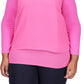 Michael Kors Women's Mixed Media Top Pink Size 3X