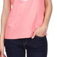 Michael Kors Women's Cotton Logo T-Shirt Orange Size X-Small