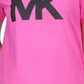 Michael Kors Women's Cotton Logo T-Shirt Pink Size Petite Medium