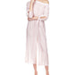 Michael Kors Women's Metallic Striped One Shoulder Jumpsuit Pink Size Small