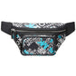 Michael Kors Men's Scatter Print Hudson Utility Belt Bag Blue Size Regular