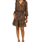 Michael Kors Women's Nubian Julia Dress Brown Size X-Large