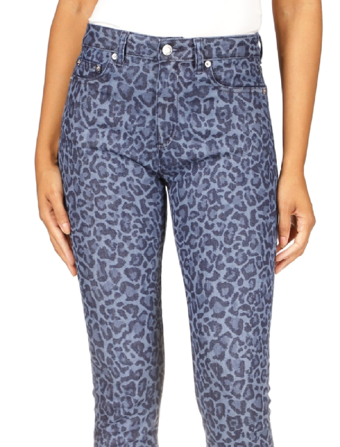 Michael Kors Women's Selma High Rise Straight Skinny Jeans Blue Size 2Petite