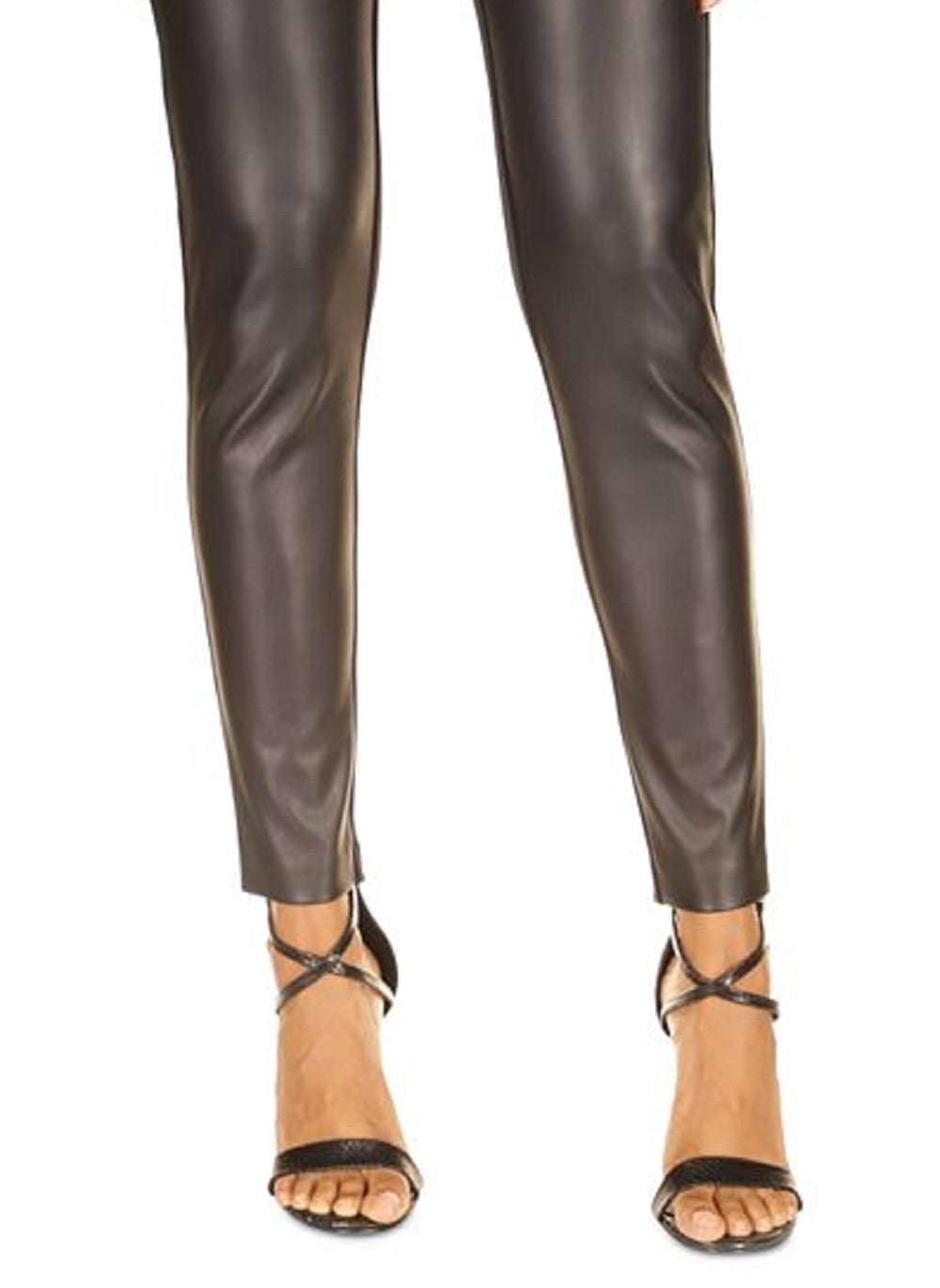 Michael Kors Women's Mixed Media Skinny Pants Black Size Petite Medium