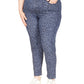 Michael Kors Women's Printed High Rise Skinny Jeans Blue Size 20W
