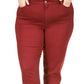 Michael Kors Women's Selma Skinny Jeans Red Size 20W