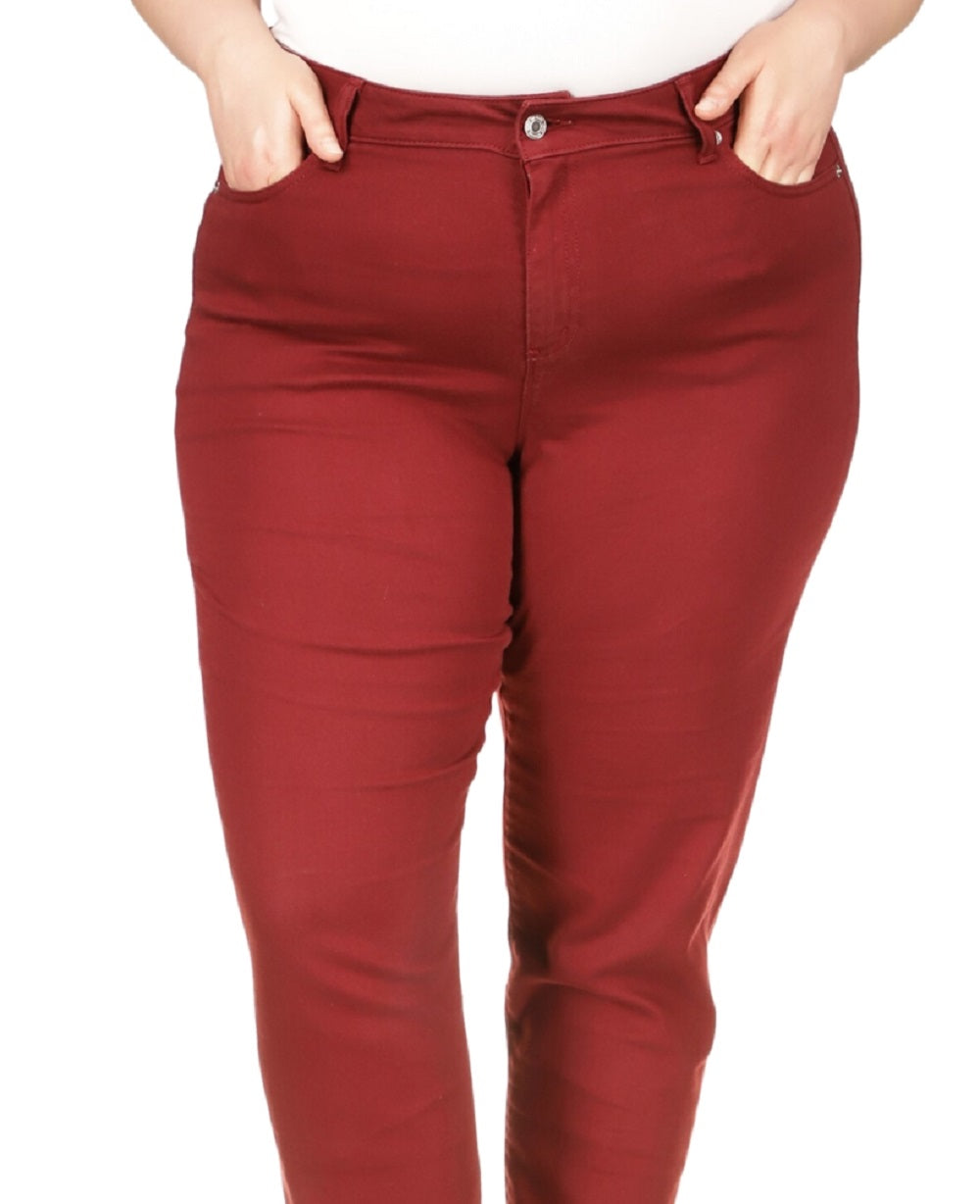Michael Kors Women's Selma Skinny Jeans Red Size 20W