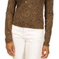 Michael Kors Women's Asymmetrical Button Front Knit Top Black