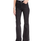 Michael Kors Women's Cotton Blend Selma High Rise Flared Leg Jeans Black Size 16