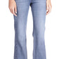 Michael Kors Women's Button Hem Flare Leg Denim Jeans Blue Size 2Petite