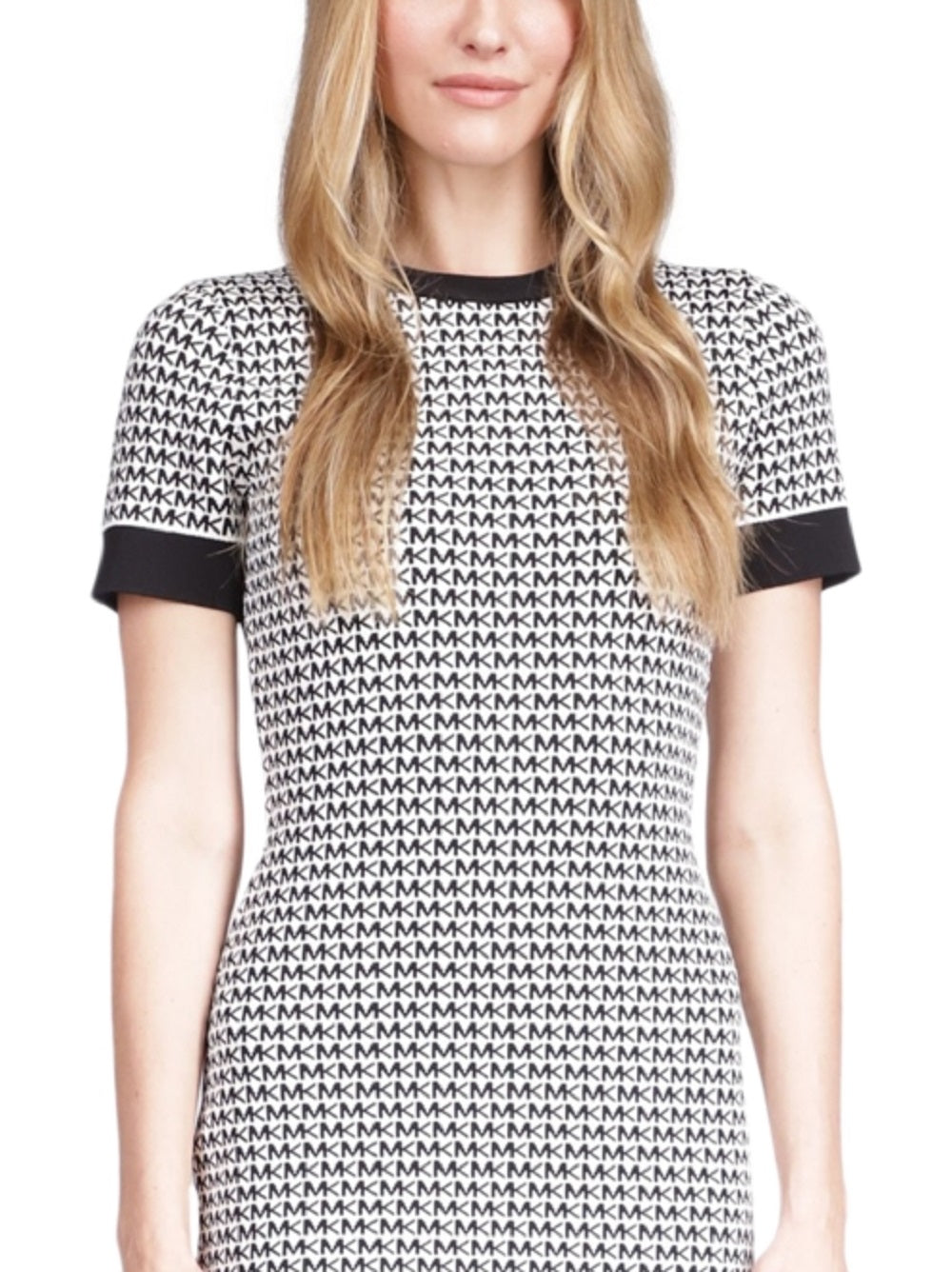 Michael Kors Women's Logo Print Mini Dress White
