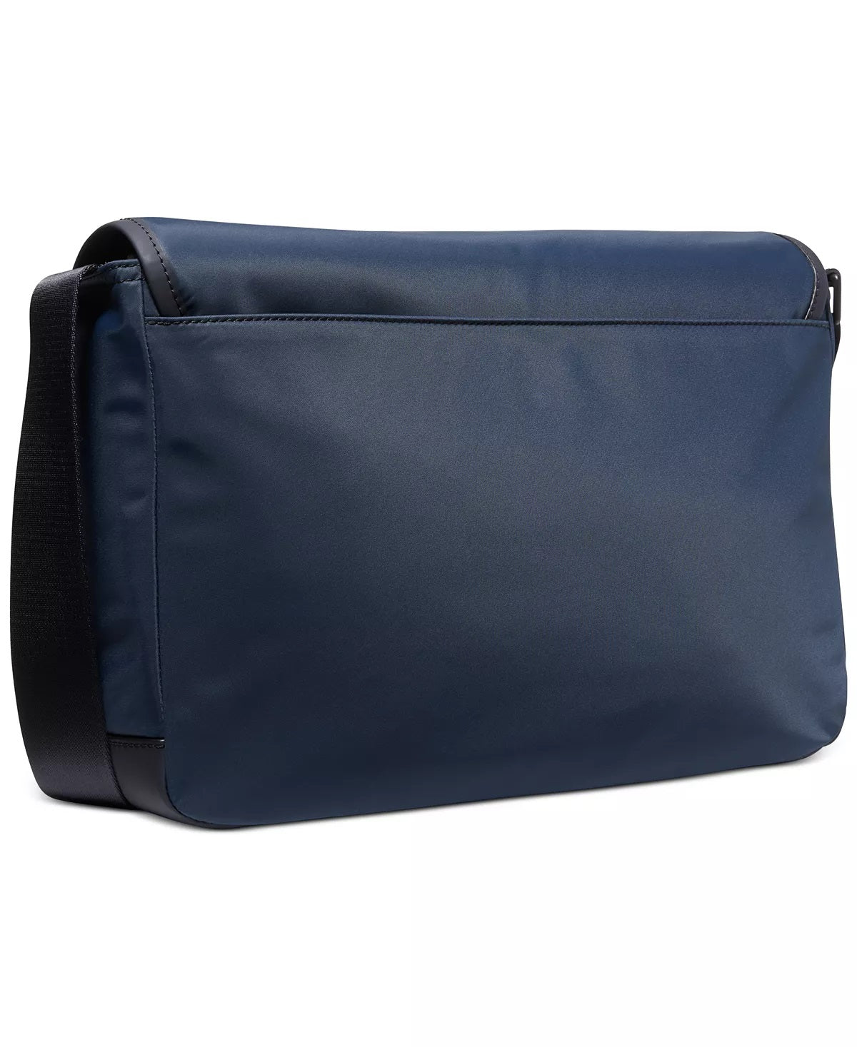 Michael Kors Men's Solid Gabardine Logo Messenger Bag Blue Size Regular