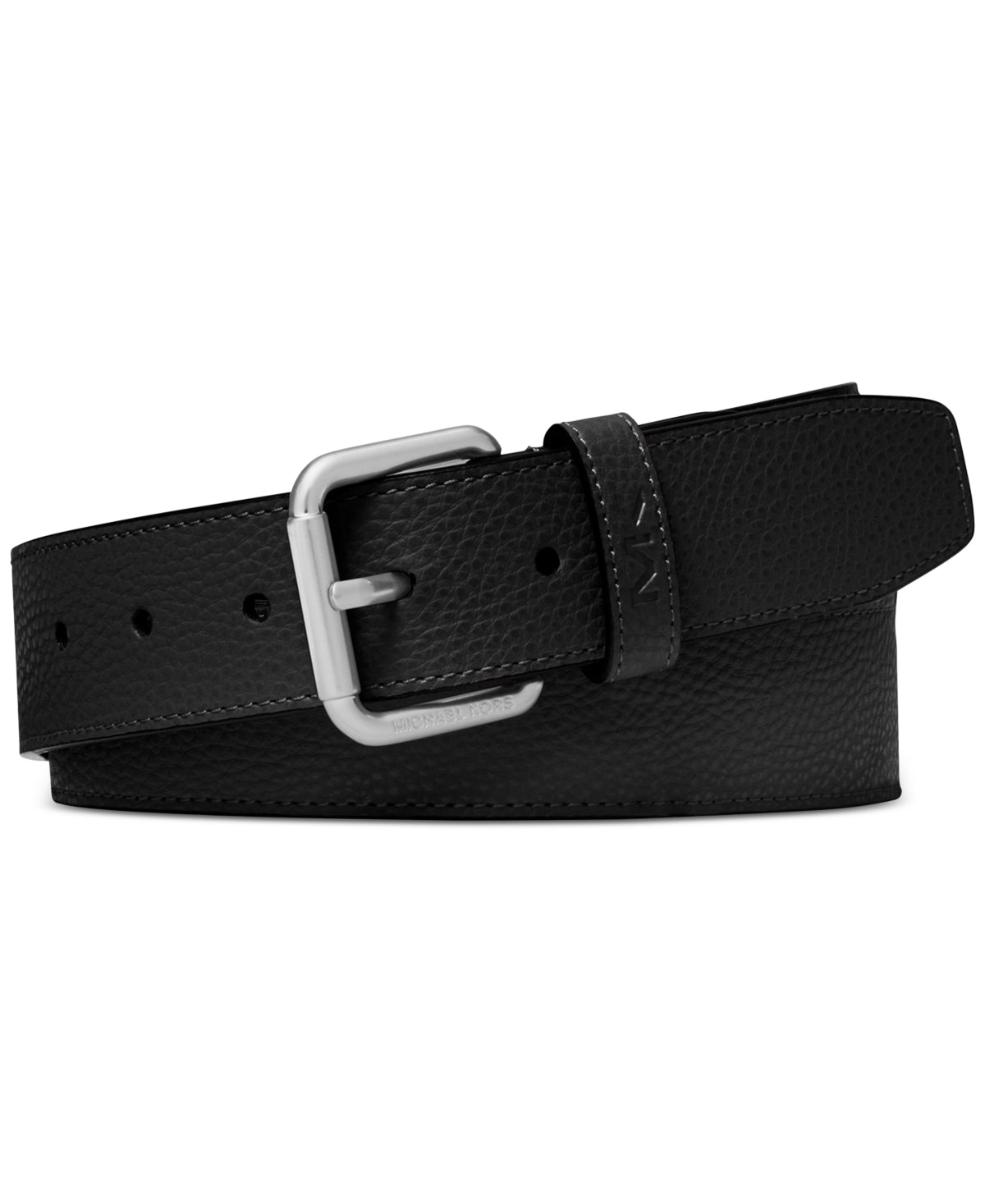 Michael Kors Men's Casual Mk Logo Belt Black Size 30