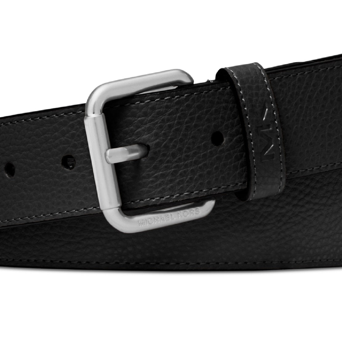 Michael Kors Men's Casual Mk Logo Belt Black Size Regular