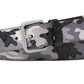 Michael Kors Men's Three Tone Camouflage Logo Belt Black Size Regular