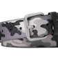 Michael Kors Men's Three Tone Camouflage Logo Belt Black Size Regular