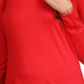 Michael Kors Women's Cold Shoulder Long Sleeve Scoop Neck Top Red Size XX-Large