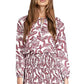 Michael Kors Women's Paisley Print Tie Neck Dress White