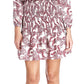 Michael Kors Women's Paisley Print Tie Neck Dress White